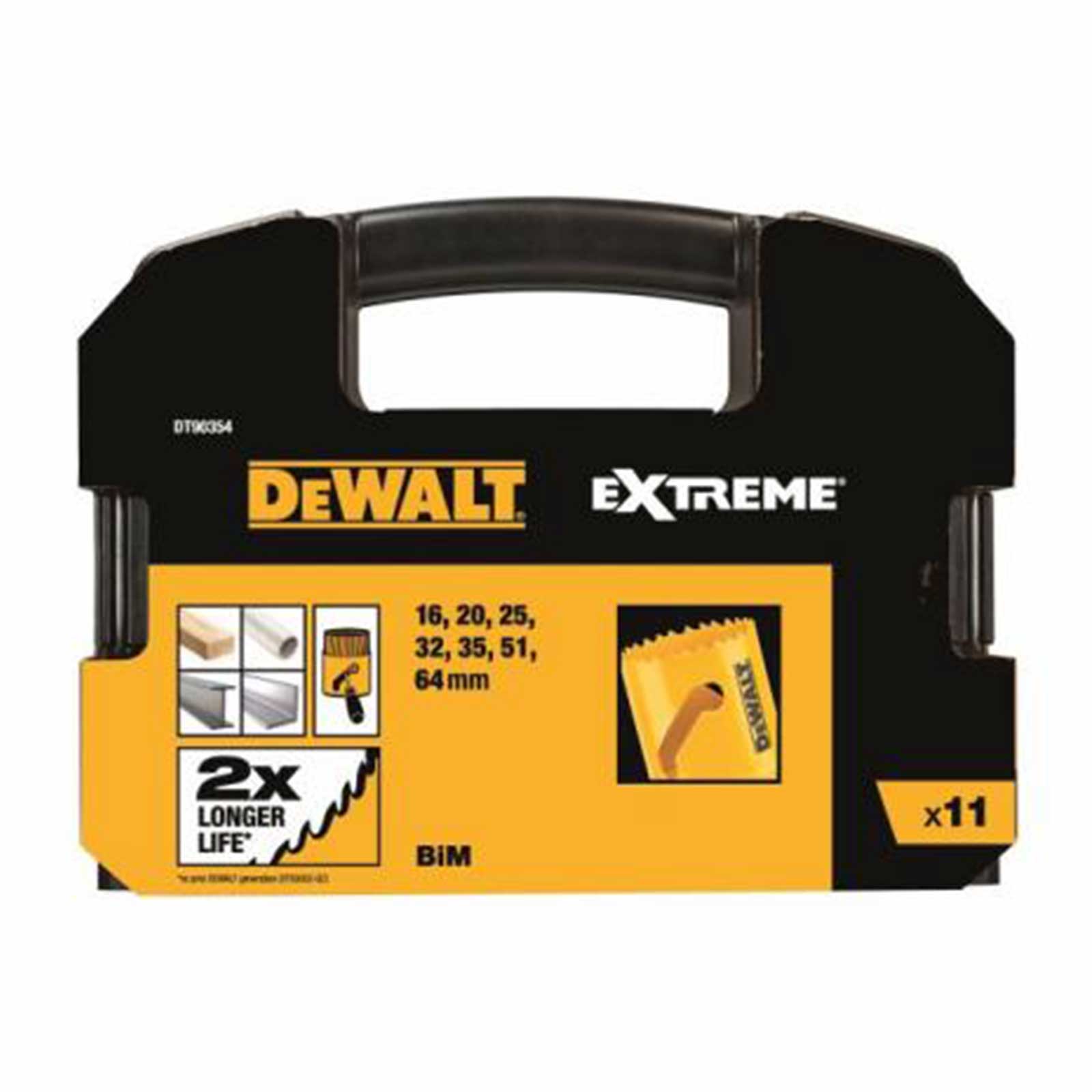 Photo of Dewalt 11 Piece Bim Extreme Electrians Holesaw Set